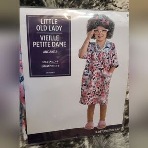 Floral Little Old Lady Costume for Kids
